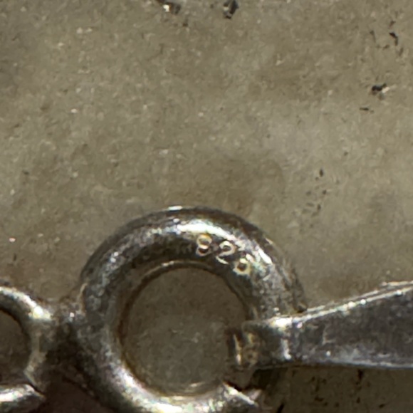 Zuni Sterling Multicolor Cross Pendant with chain - Picture 5 of 6